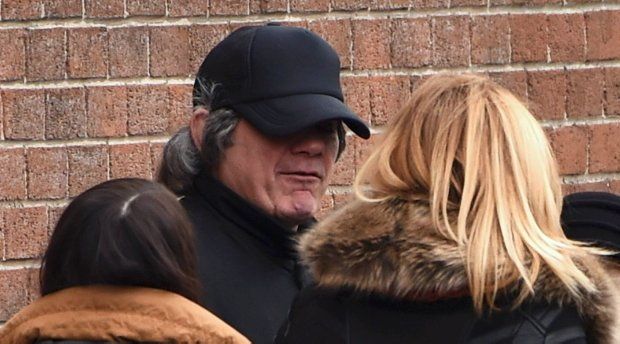 Gerry Hutch at the funeral service for his brother Eddie, in 2016. Photo: Reuters
