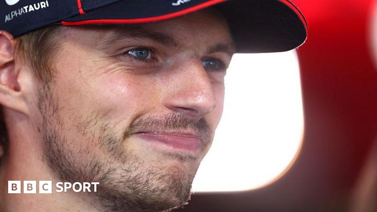 Max Verstappen smiling after securing pole at the Italian Grand Prix