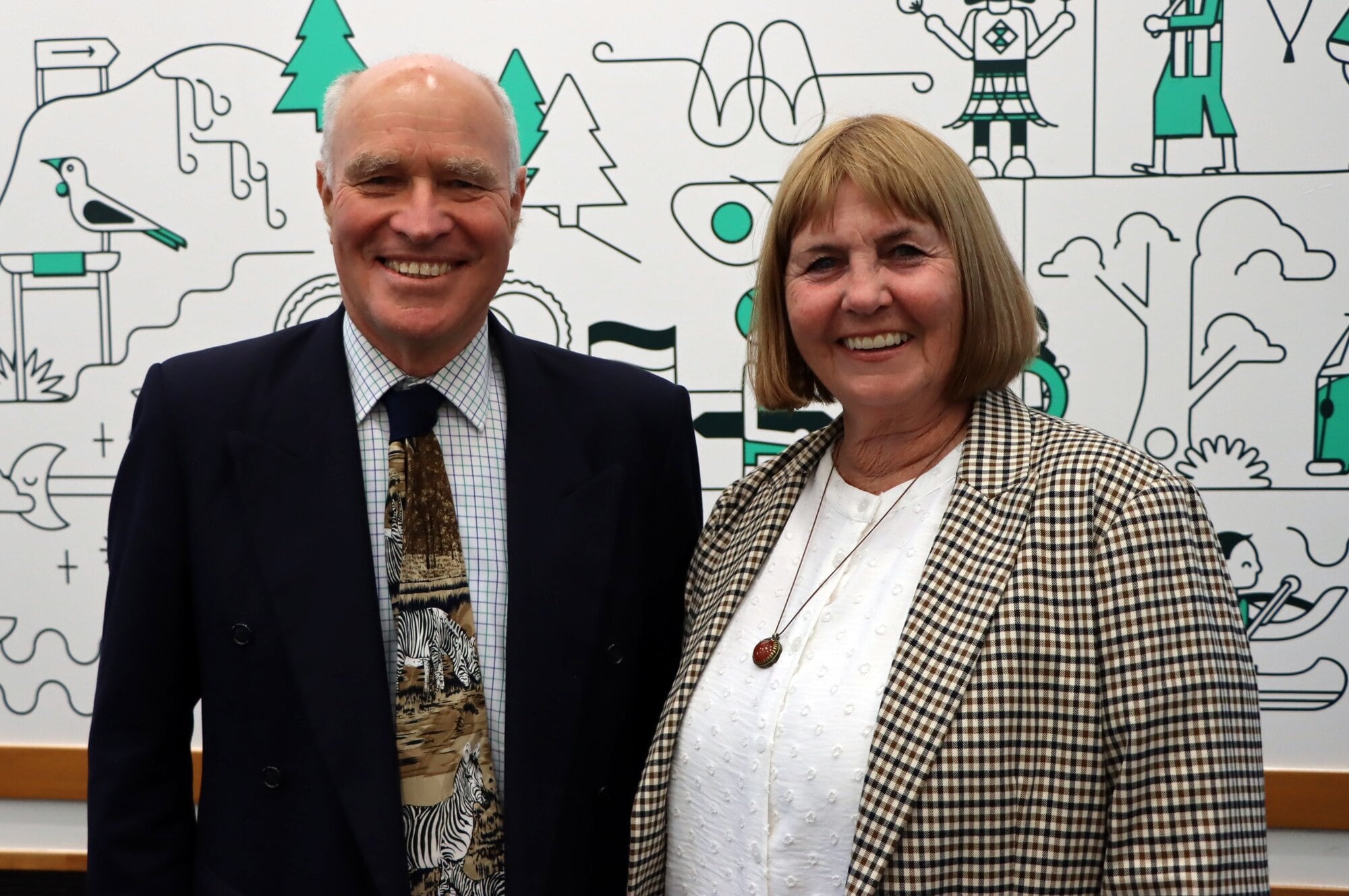 Western Bay of Plenty Deputy Mayor John Scrimgeour and councillor Anne Henry at their last council meeting. Photo / Alisha Evans