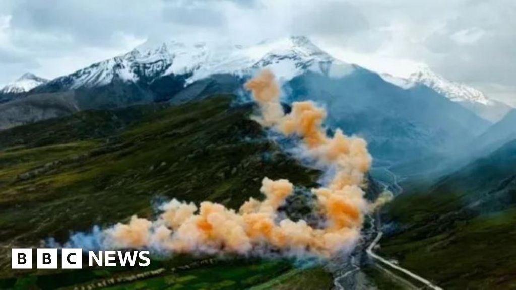 Outdoor brand apologises for 'dragon' fireworks in Himalayas