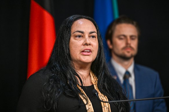 Murray with Treaty Authority lawyer Jidah Clark.