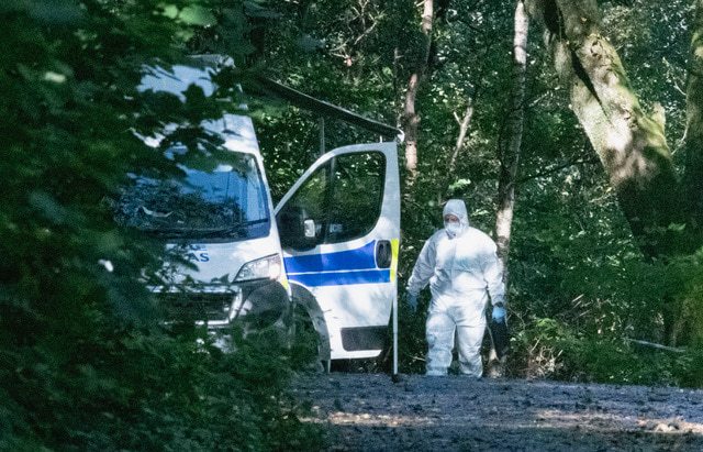 Forensics in Loch Lomond following discovery of human remains