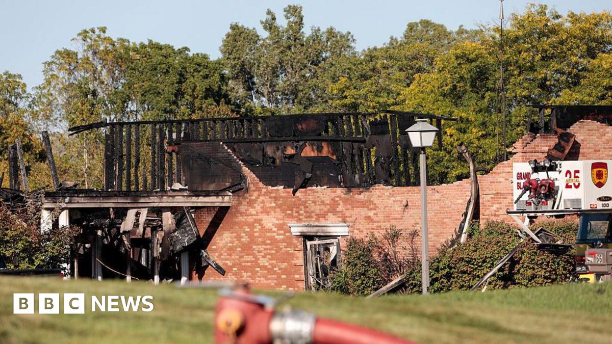 A church in Grand Blanc burns down after an arson and shooting attack