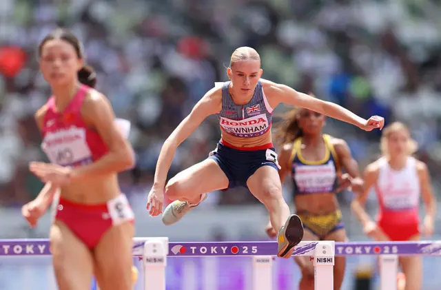 Emily Newnham of Team Great Britain competes