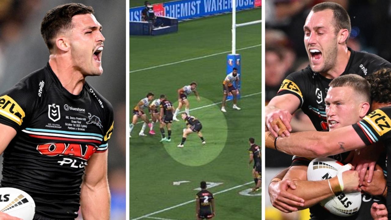 The truth behind Nathan Cleary’s iconic grand final try against the Brisbane Broncos, Penrith Panthers, Mitch Kenny