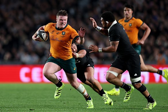 Billy Pollard of Australia charges forward