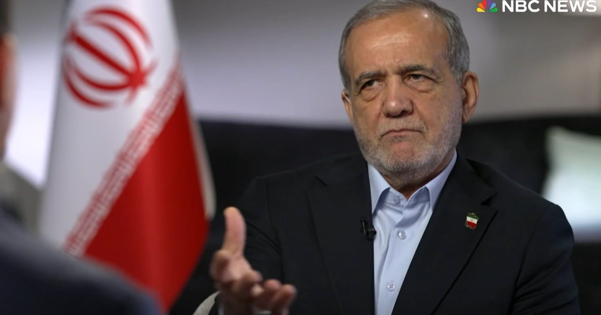 Trump’s path will 'set fire' to the region, Pezeshkian tells NBC