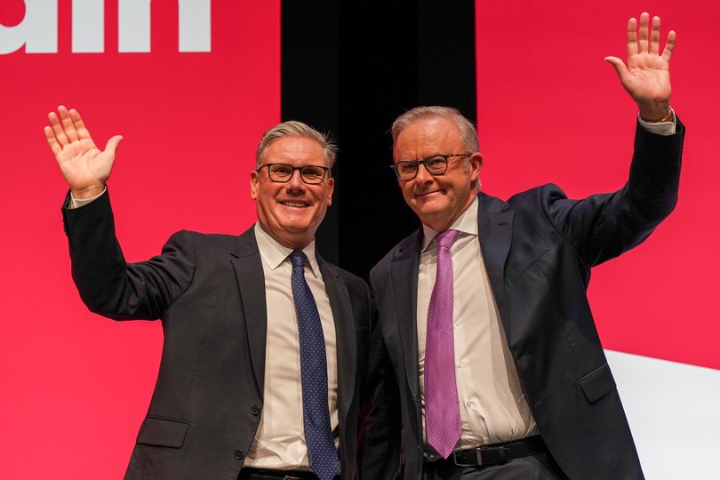 Prime Minister Sir Keir Starmer, Leader of the UK Labour Party, with Prime Minister Anthony Albanese.