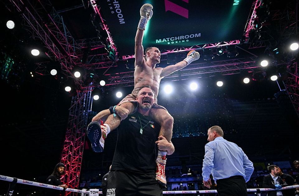 Paddy Donovan's celebrations at the bell proved premature. (Photo By Ramsey Cardy/Sportsfile via Getty Images)