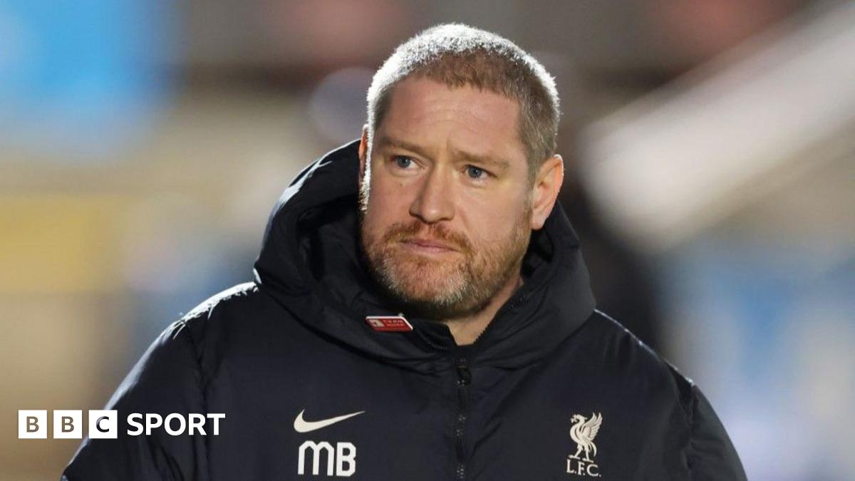 Matt Beard on the touchline during his time as Liverpool boss