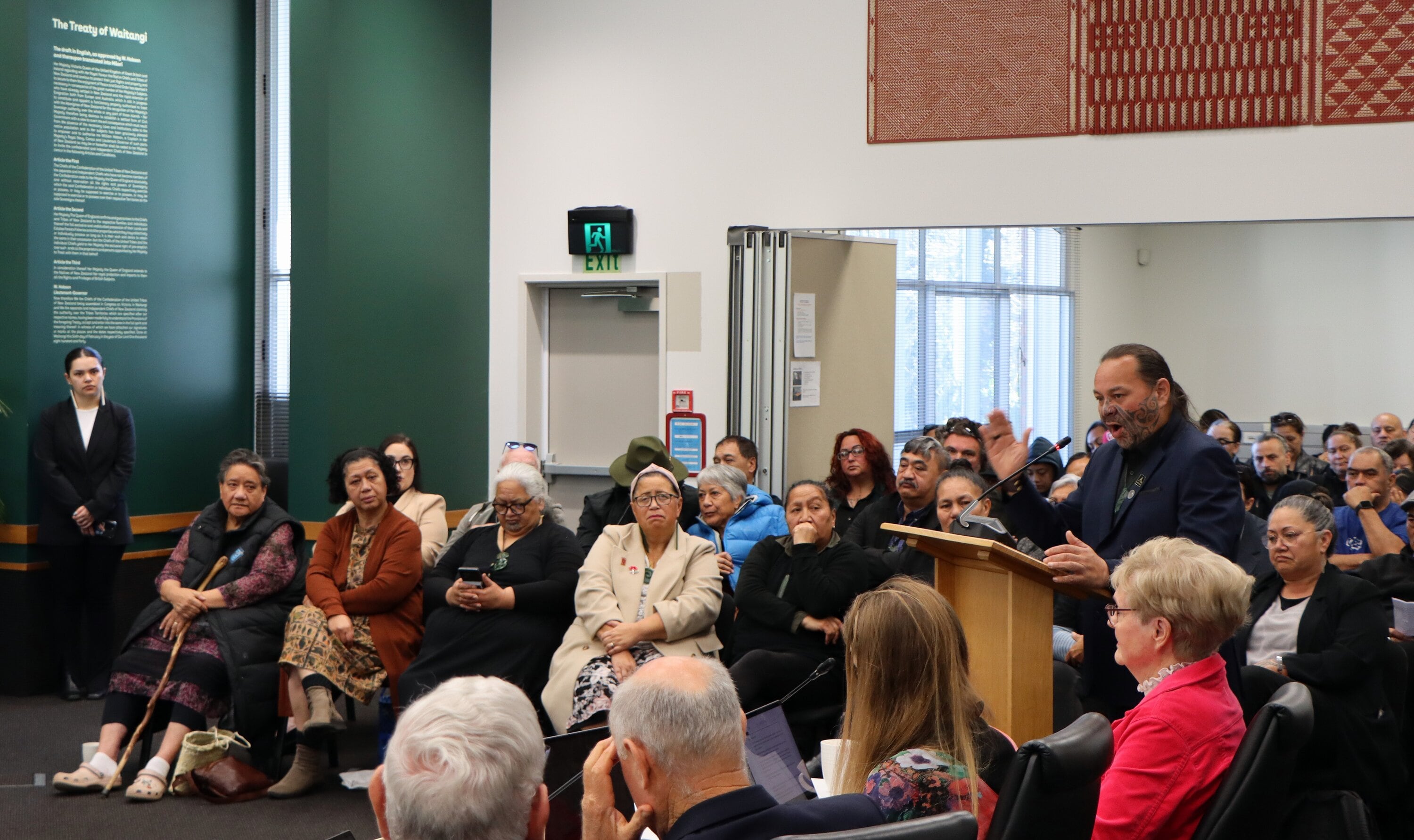 The public gallery was full at the Western Bay of Plenty District Council meeting reaffirming Māori wards in 2024. Photo / Alisha Evans