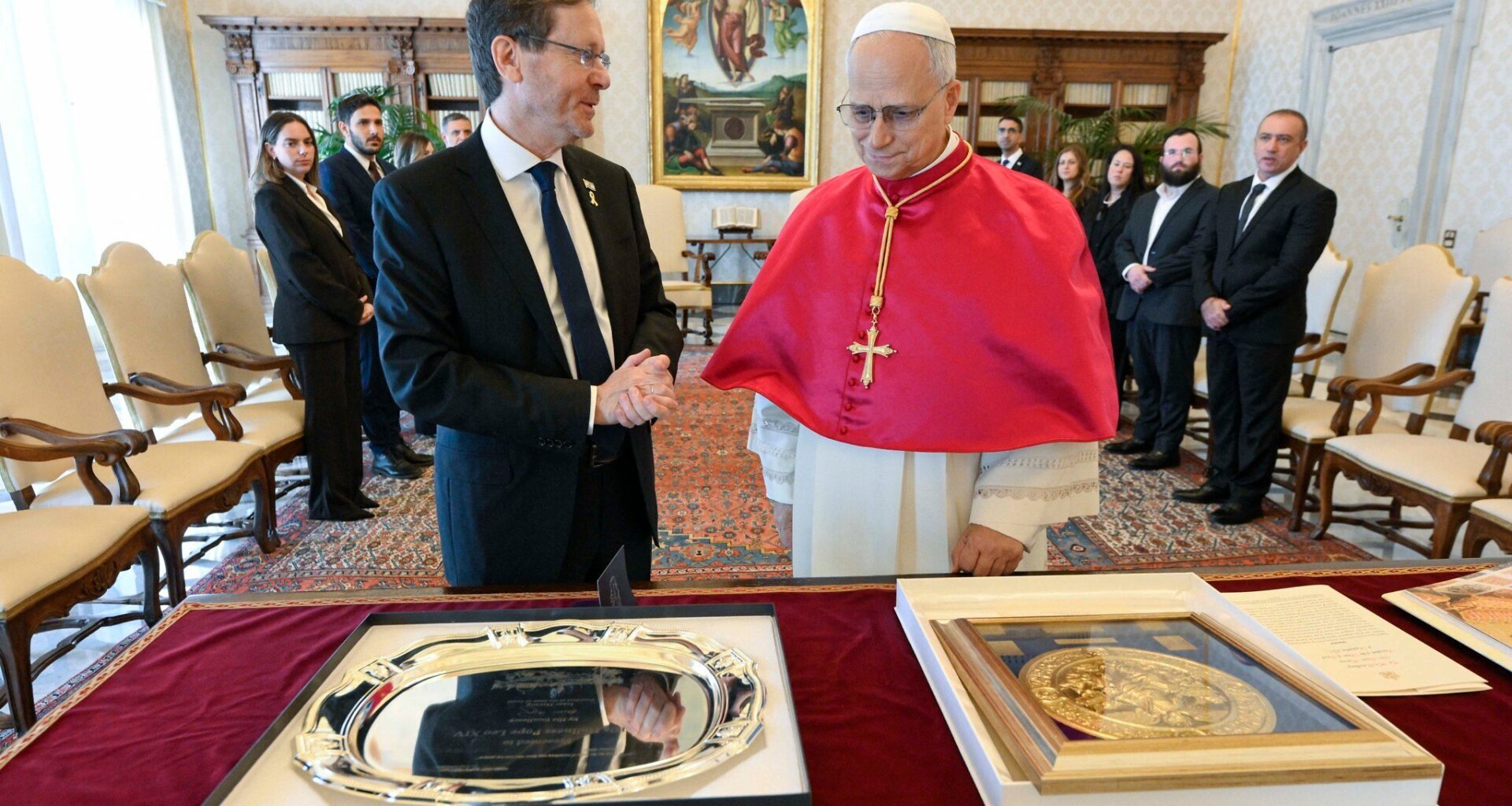 Hosting Herzog, pope calls for permanent Gaza ceasefire to be reached ‘with urgency’