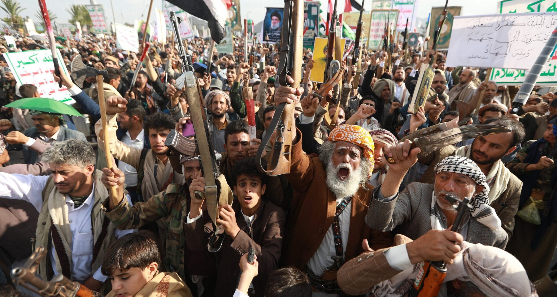 Ship ablaze after being hit with projectile in Gulf of Aden, in likely Houthi attack