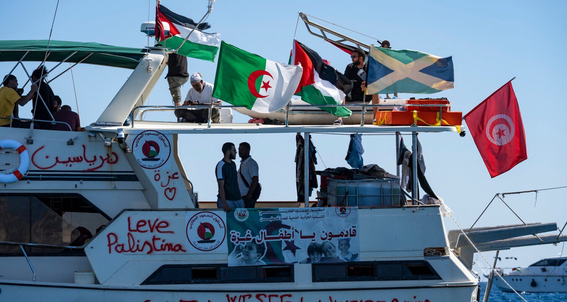 Turkey saves activists from leaky ship, as Gaza-bound flotilla nears Israeli waters