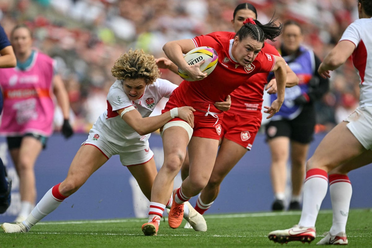 England vs Canada live: Latest score and updates as Red Roses chase home triumph in Women’s World Cup final in front of record crowd