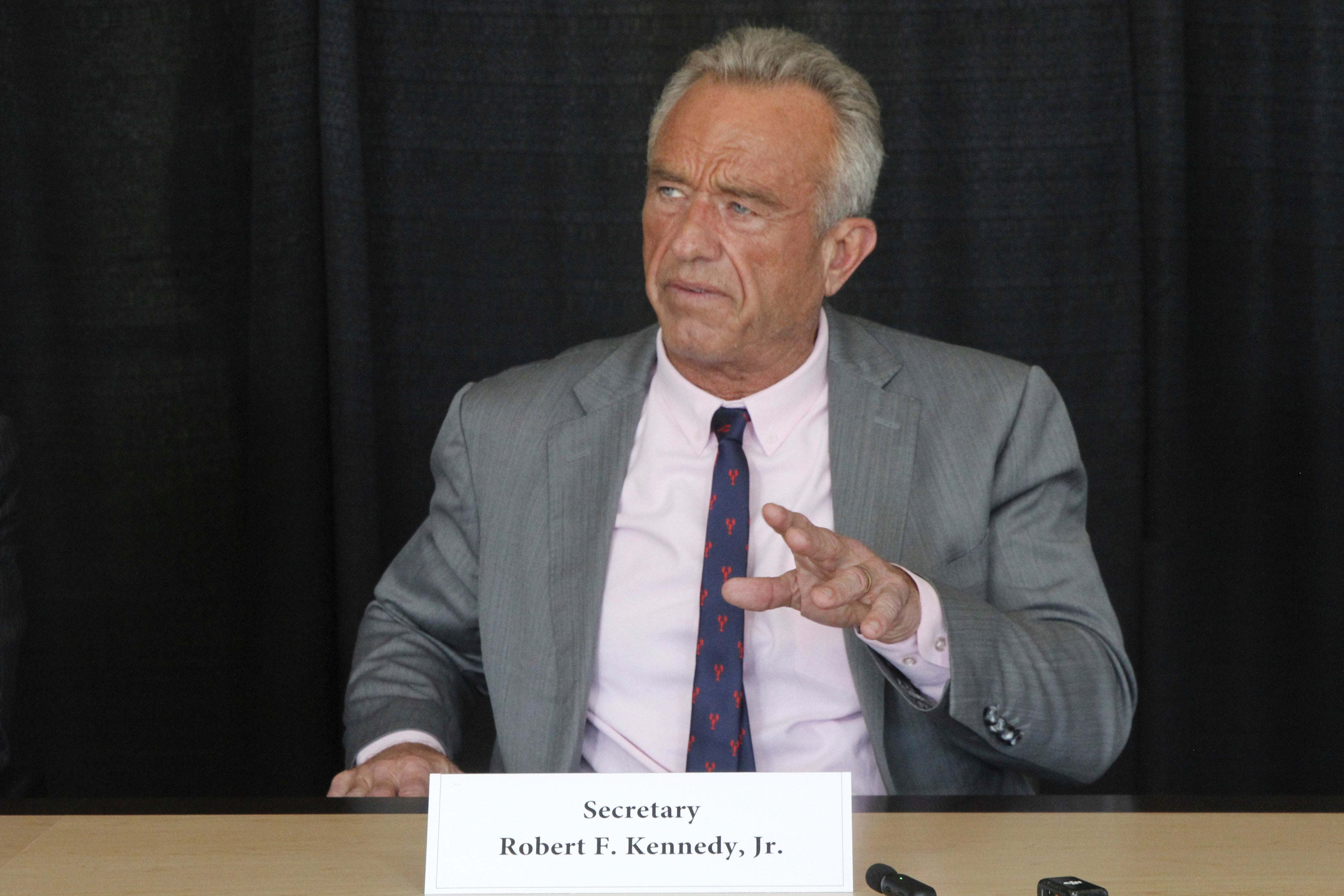 U.S. Health Secretary Robert F. Kennedy Jr. attends a news conference, Tuesday, Aug. 5, 2025, in Anchorage, Alaska. (AP Photo/Mark Thiessen, File)