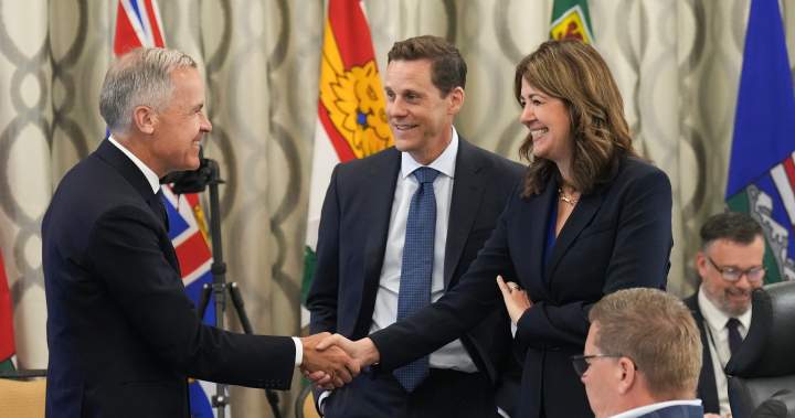 Danielle Smith says she’s found unprecedented common ground with Mark Carney