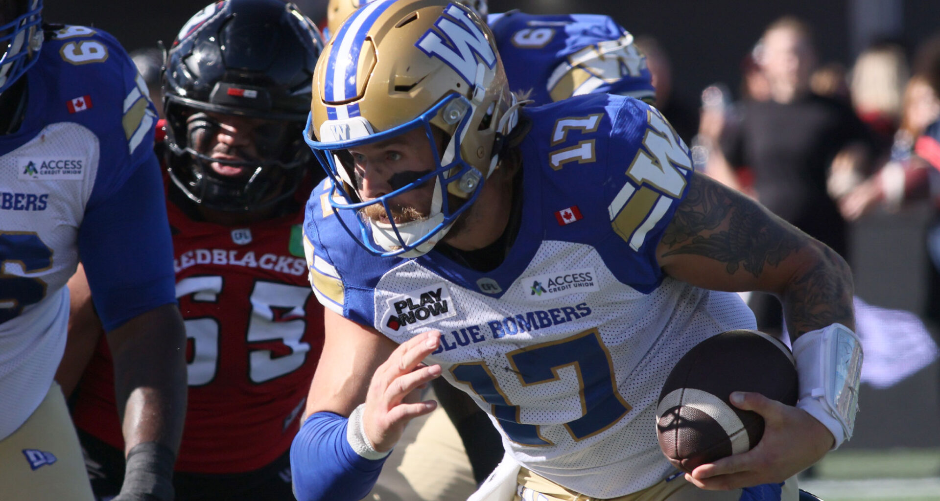 Bombers end three-game skid against REDBLACKS