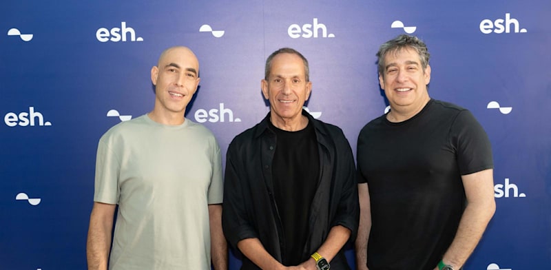 Esh: Nir Zuk, Shmuel Hauser and Yuval Aloni at launch credit: Gadi SierraSiara
