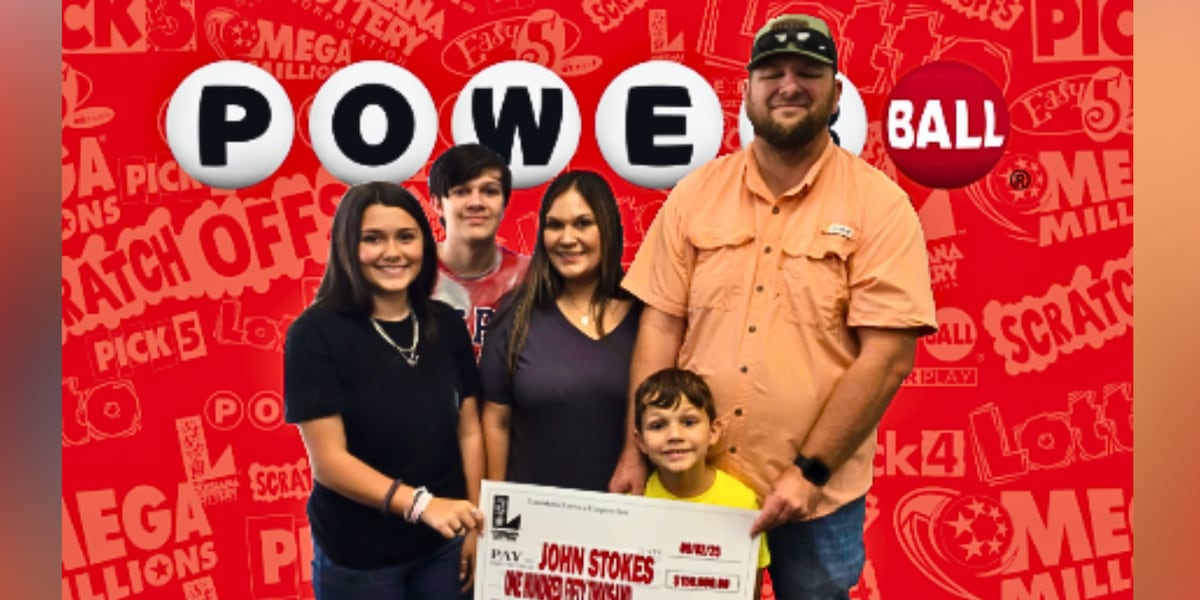 DeRidder family wins $150K in Powerball, misses $1B jackpot by 1 number