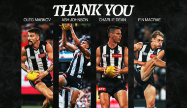 Collingwood announces list changes