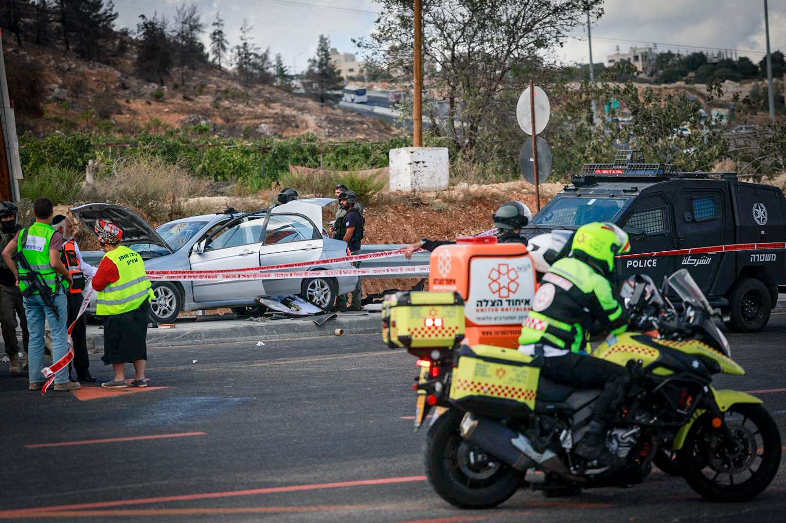 Two teens injured in car-ramming terror attack on West Bank highway near Jerusalem