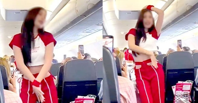 AirAsia crew's in-flight dance sparks safety and marketing debate - 조선일보