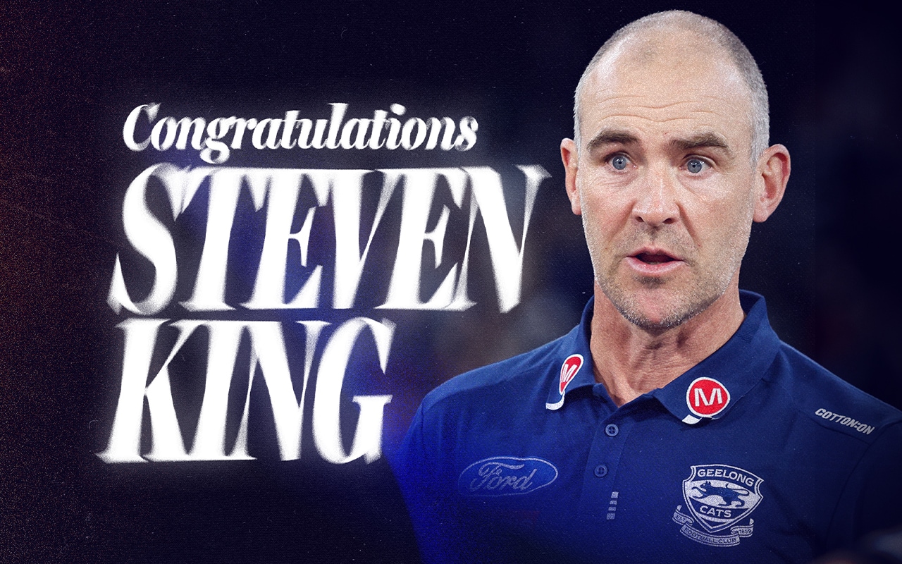 Geelong Cats congratulates Steven King