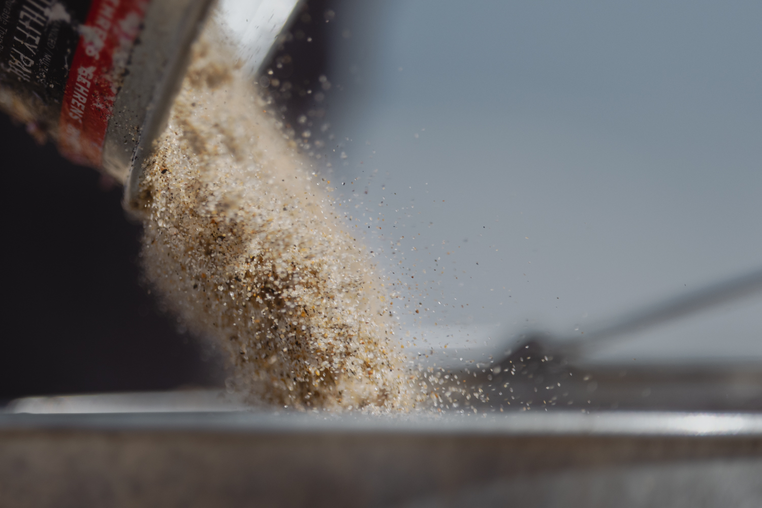 Image of sand samples from the high water line.