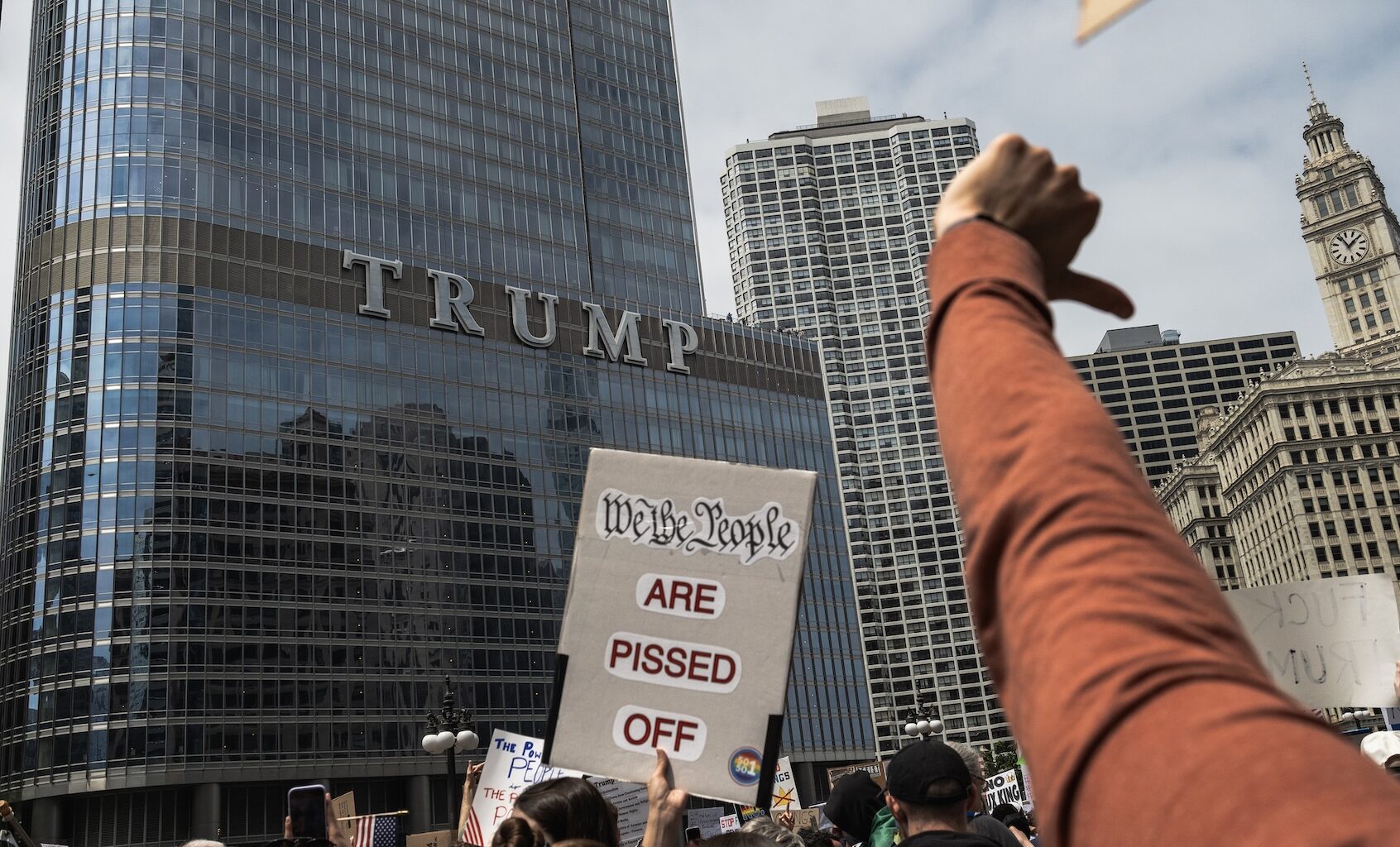 No Kings demonstration in Chicago, June 14, 2025. (Jim Vondruska/Getty Images)