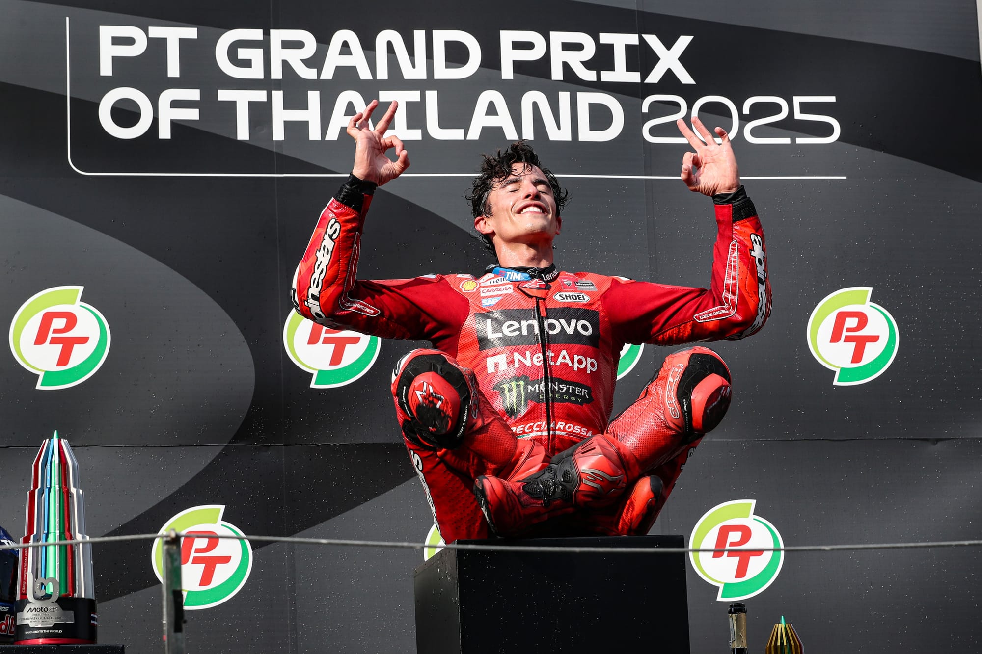 Marc Marquez wins MotoGP's 2025 Thai Grand Prix