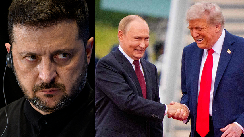 וולודימר זלנסקי דונלד טראמפ ולדימיר פוטין