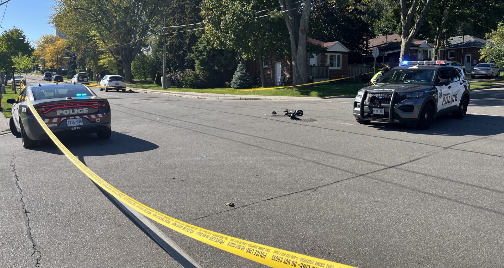 Boy on scooter struck by vehicle in Scarborough