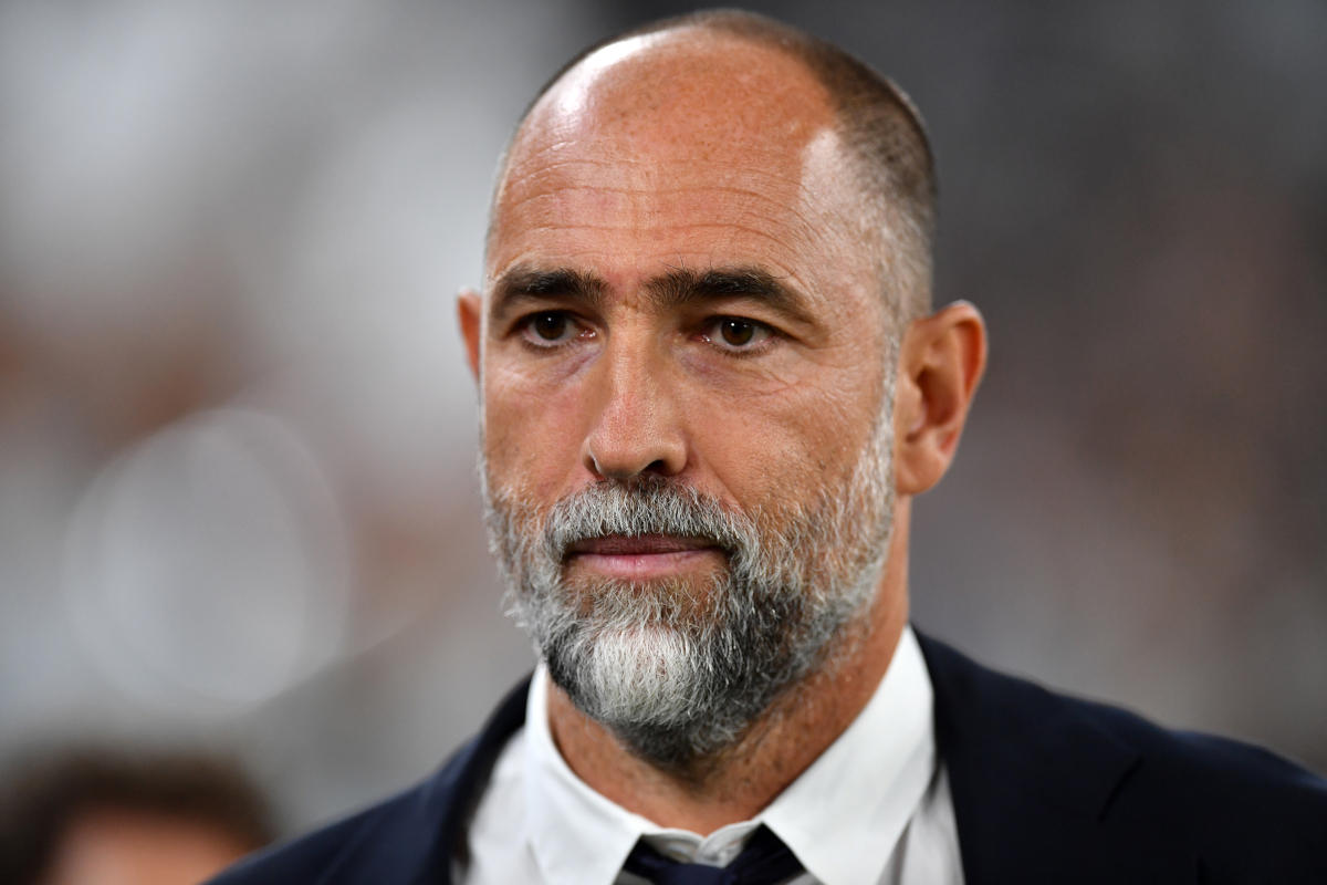 TURIN, ITALY - SEPTEMBER 16: Igor Tudor, Head Coach of Juventus, looks on prior to the UEFA Champions League 2025/26 League Phase MD1 match between Juventus and Borussia Dortmund at Juventus Stadium on September 16, 2025 in Turin, Italy. (Photo by Valerio Pennicino/Getty Images)