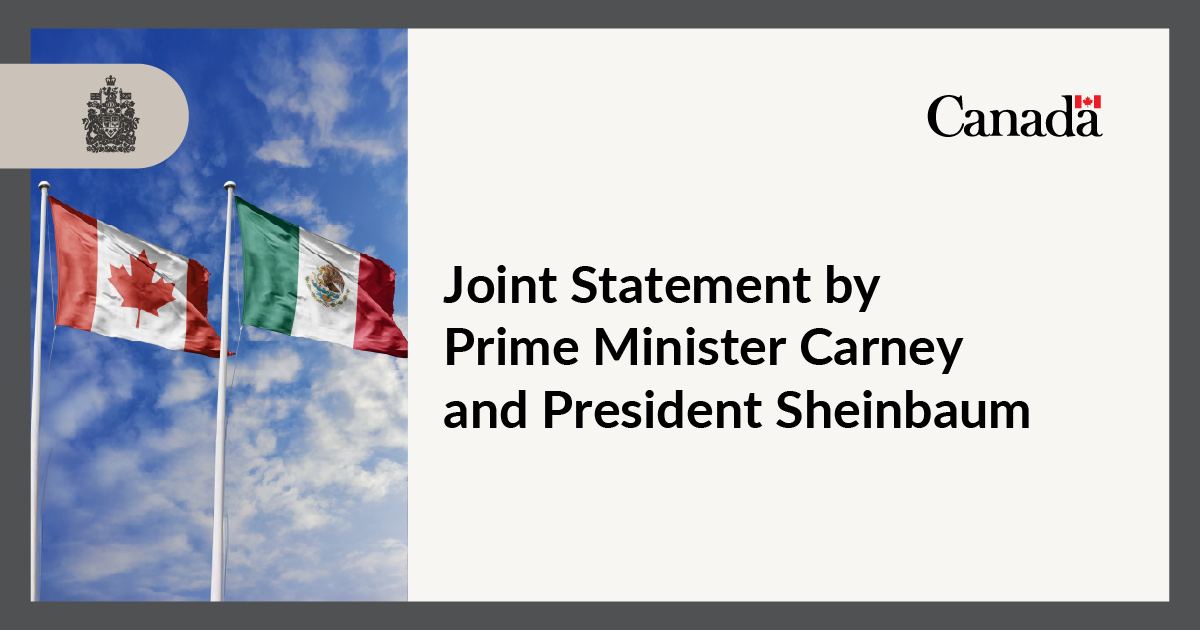 Joint Statement by Prime Minister Carney and President Sheinbaum