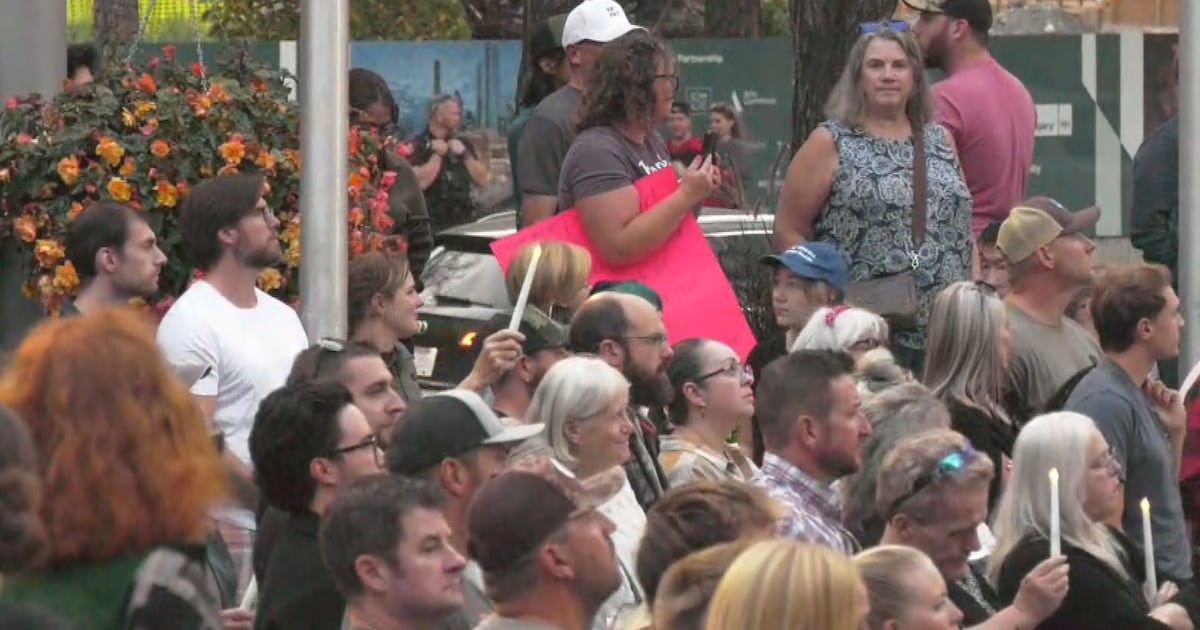 Vigil for slain activist Charlie Kirk held in Calgary - CTV News