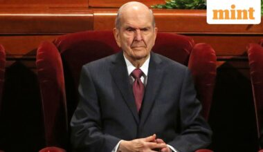 Church President Russell M. Nelson looks on during The Church of Jesus Christ of Latter-day Saints' conference on April 6, 2019, in Salt Lake City.
