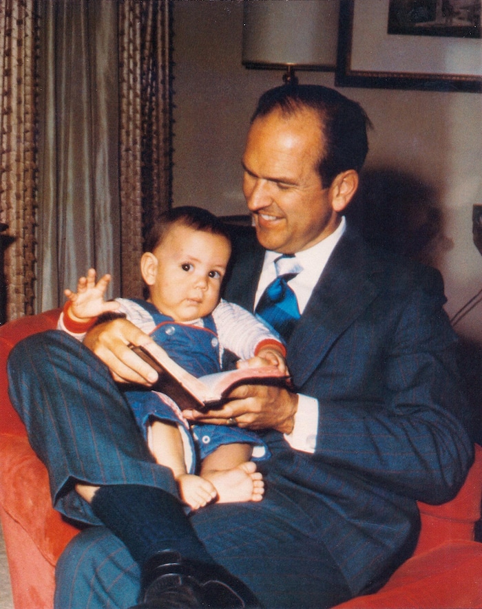 (The Church of Jesus Christ of Latter-day Saints) Russell M. Nelson with his son, Russell, in 1972.