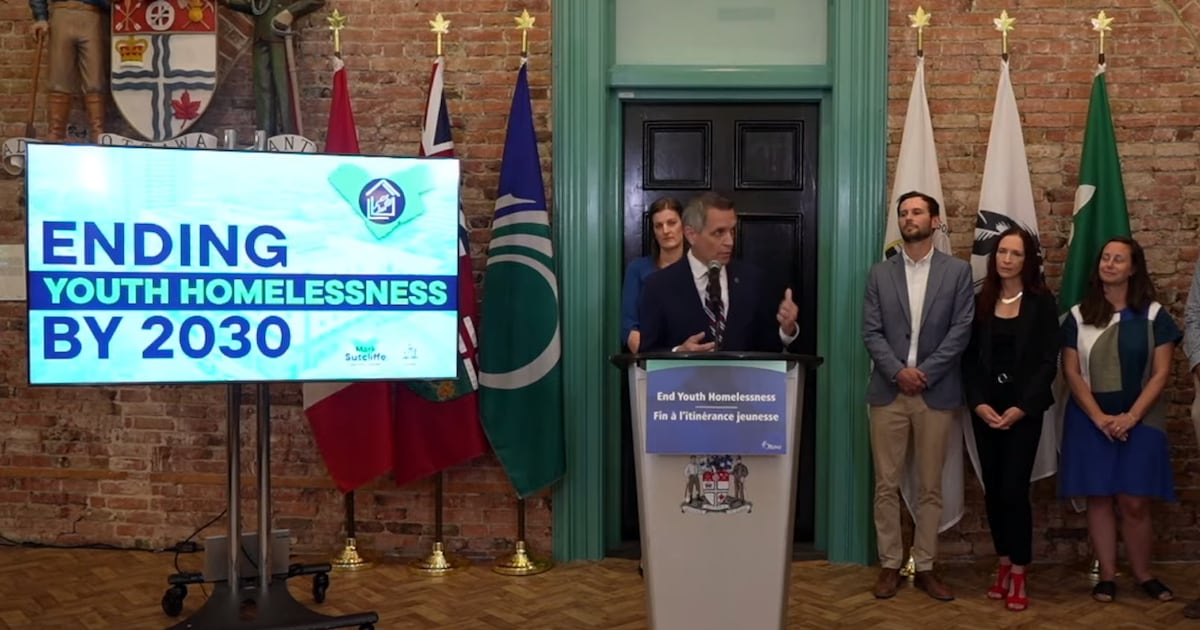 Mayor Mark Sutcliffe pledges to end youth homelessness in Ottawa by 2030 - CTV News