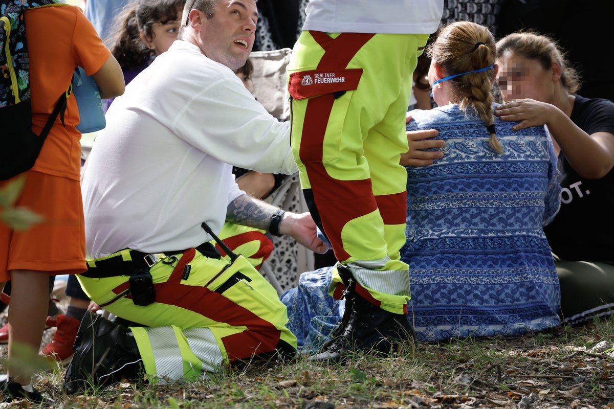 Children among several injured after car crashes into group of people in Berlin