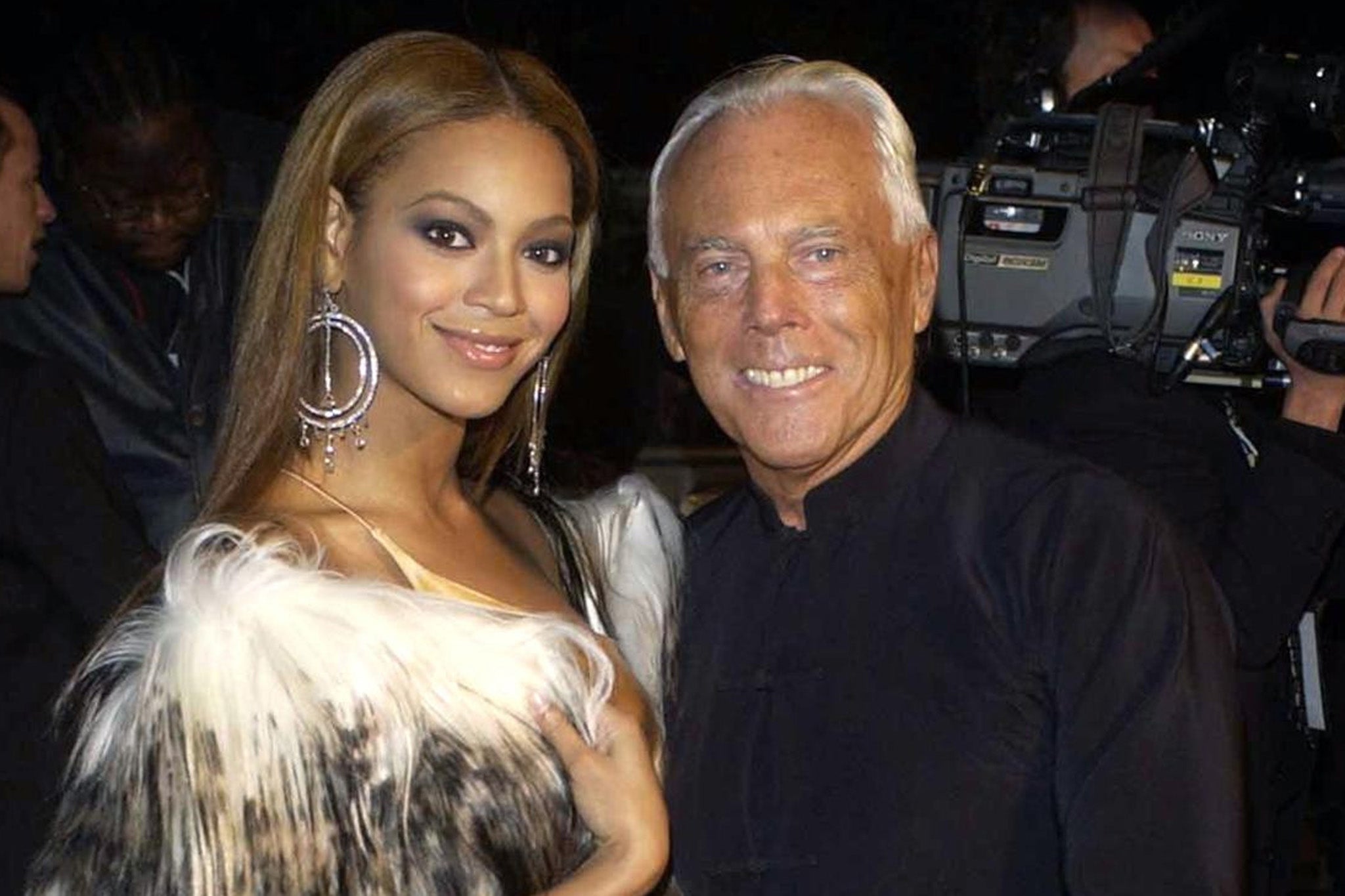 Armani with Beyonce in 2003
