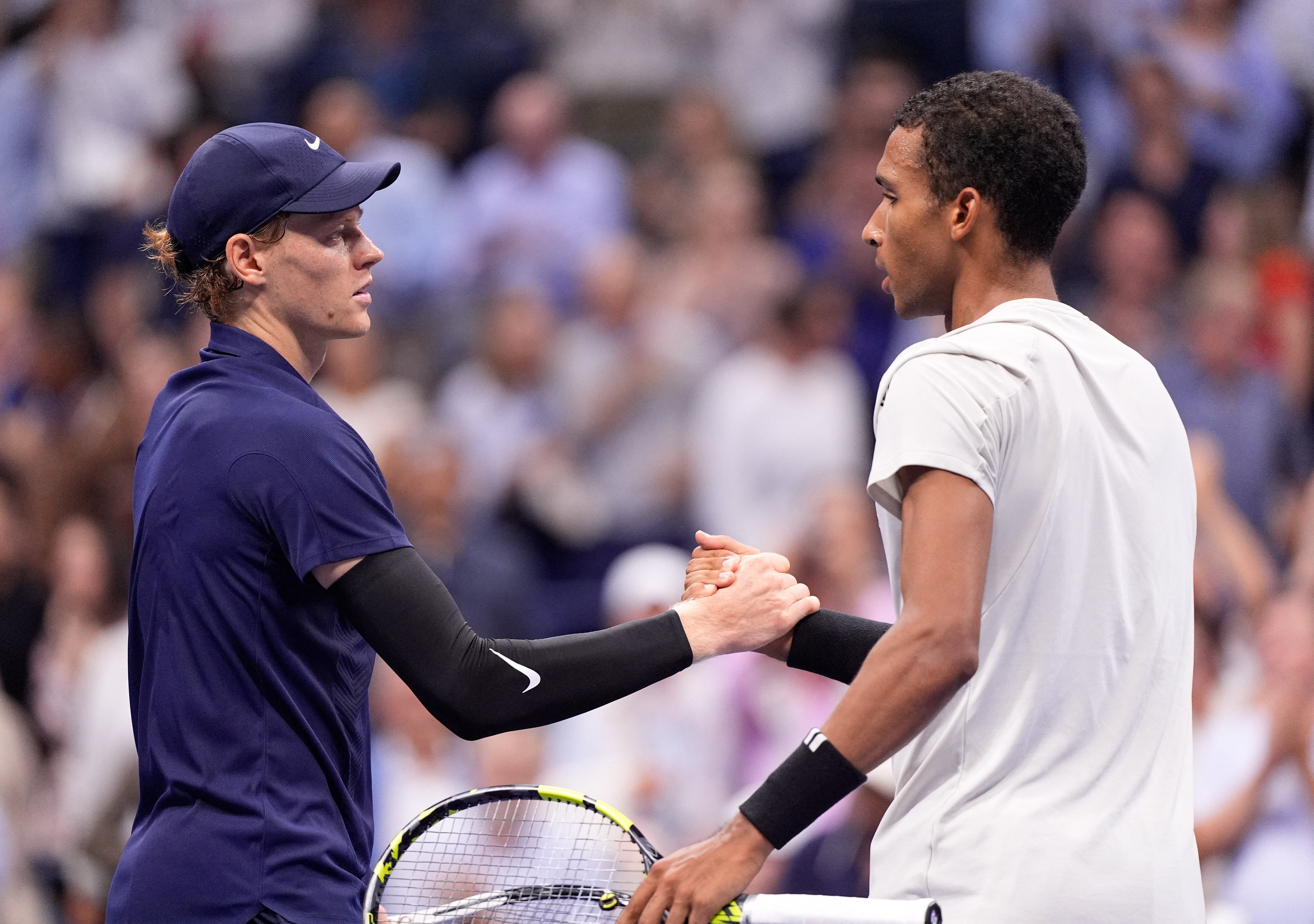 Sinner prevailed in four sets to defeat Felix Auger-Aliassime