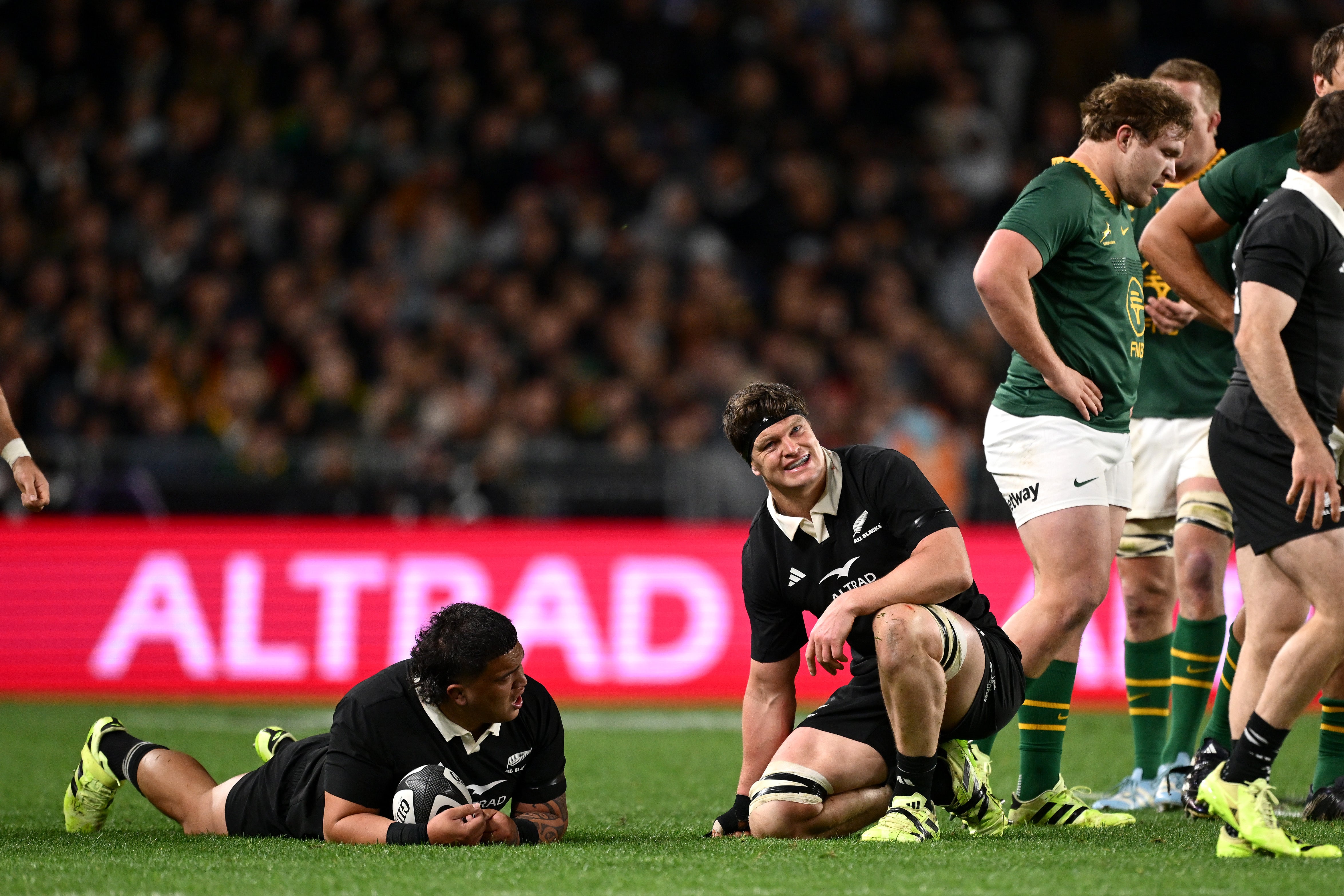 The All Blacks emerged victorious from a highly physical affair