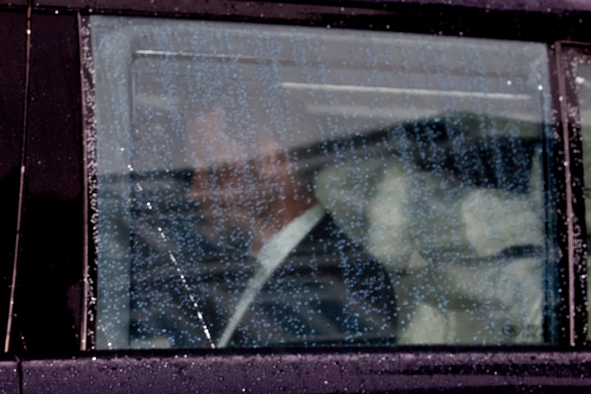 Prince Harry arrives at Clarence House to meet his father
