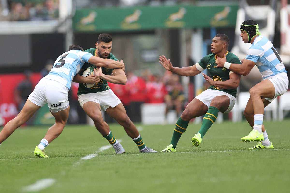 South Africa v Argentina live: Score and updates as Springboks look to seize control of Rugby Championship