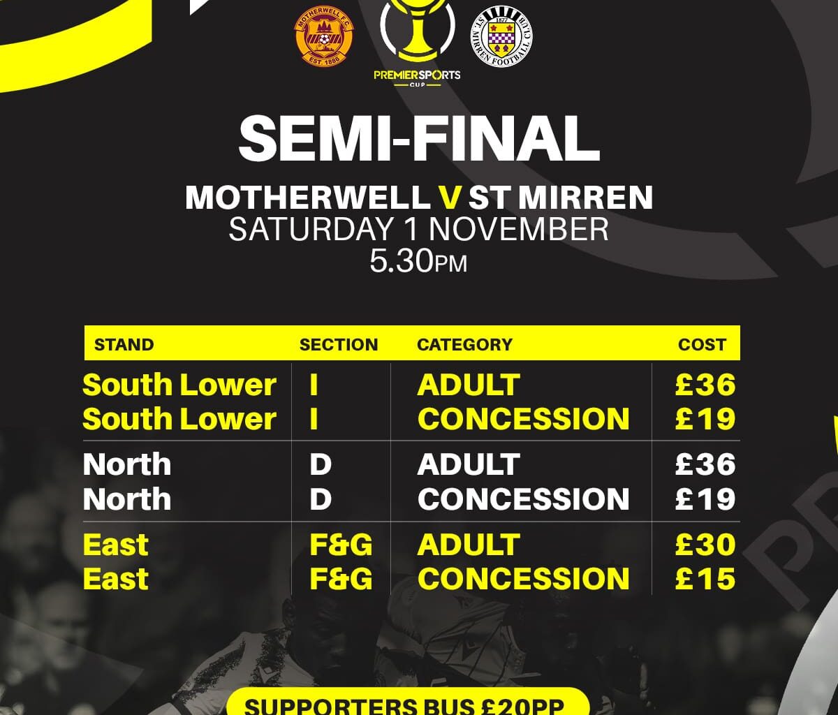 Premier Sports Cup Semi-final date confirmed