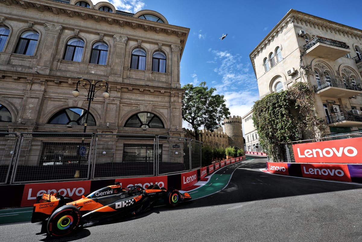 What happened in final F1 practice at Azerbaijan Grand Prix