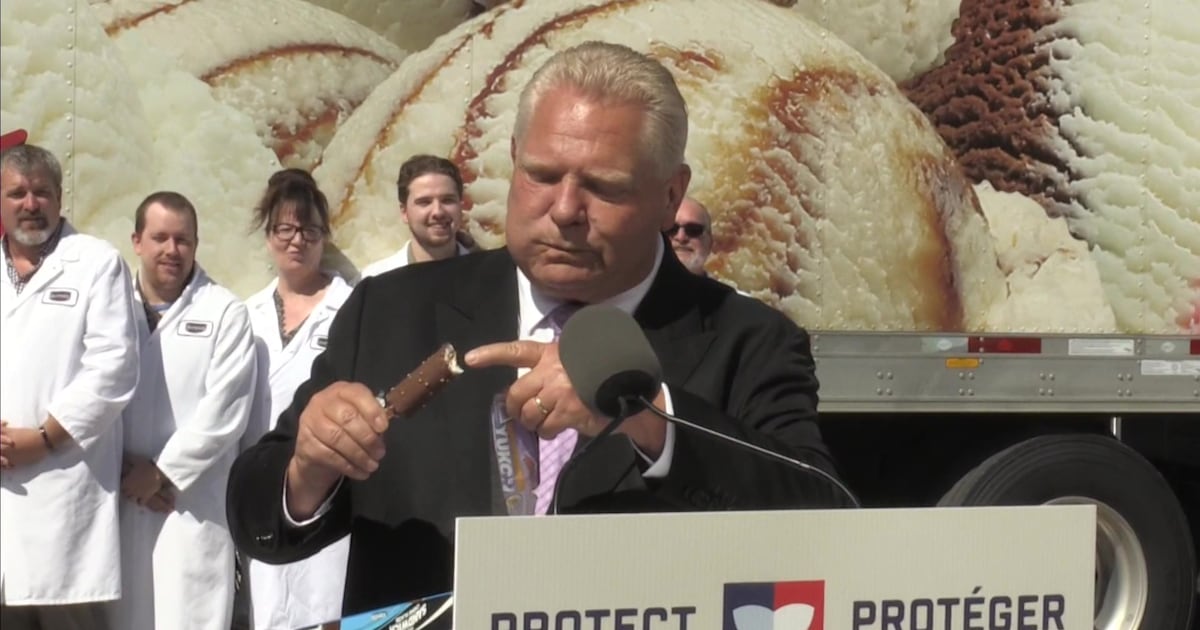 ‘I eat these things every night:’ Doug Ford backs Chapman’s ice cream bars as he announces $27M investment - CTV News