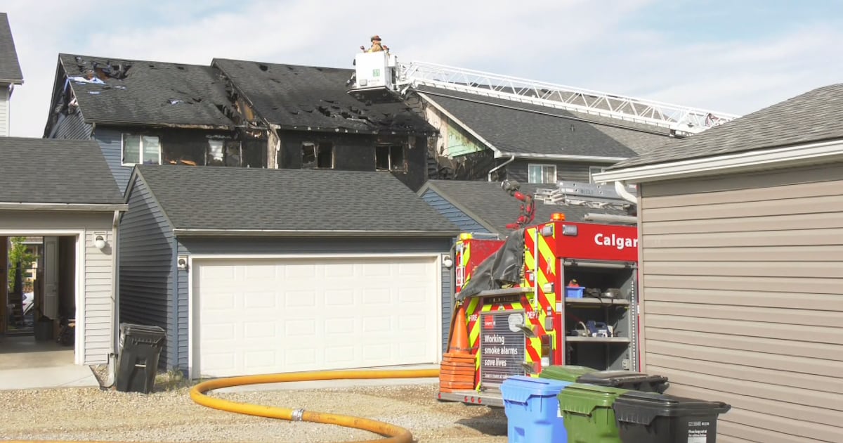 Toddler sent to hospital after house fire in northeast Calgary - CTV News