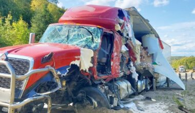 ‘Highway was completely blocked’: 3-vehicle crash scatters logs across northern Ont. road - CTV News